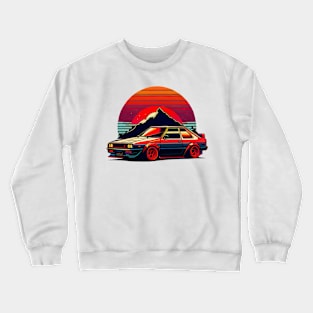 80s retro car Crewneck Sweatshirt